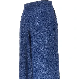 Chambray wide leg pants