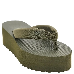Rubber thong slides with Eagle logo