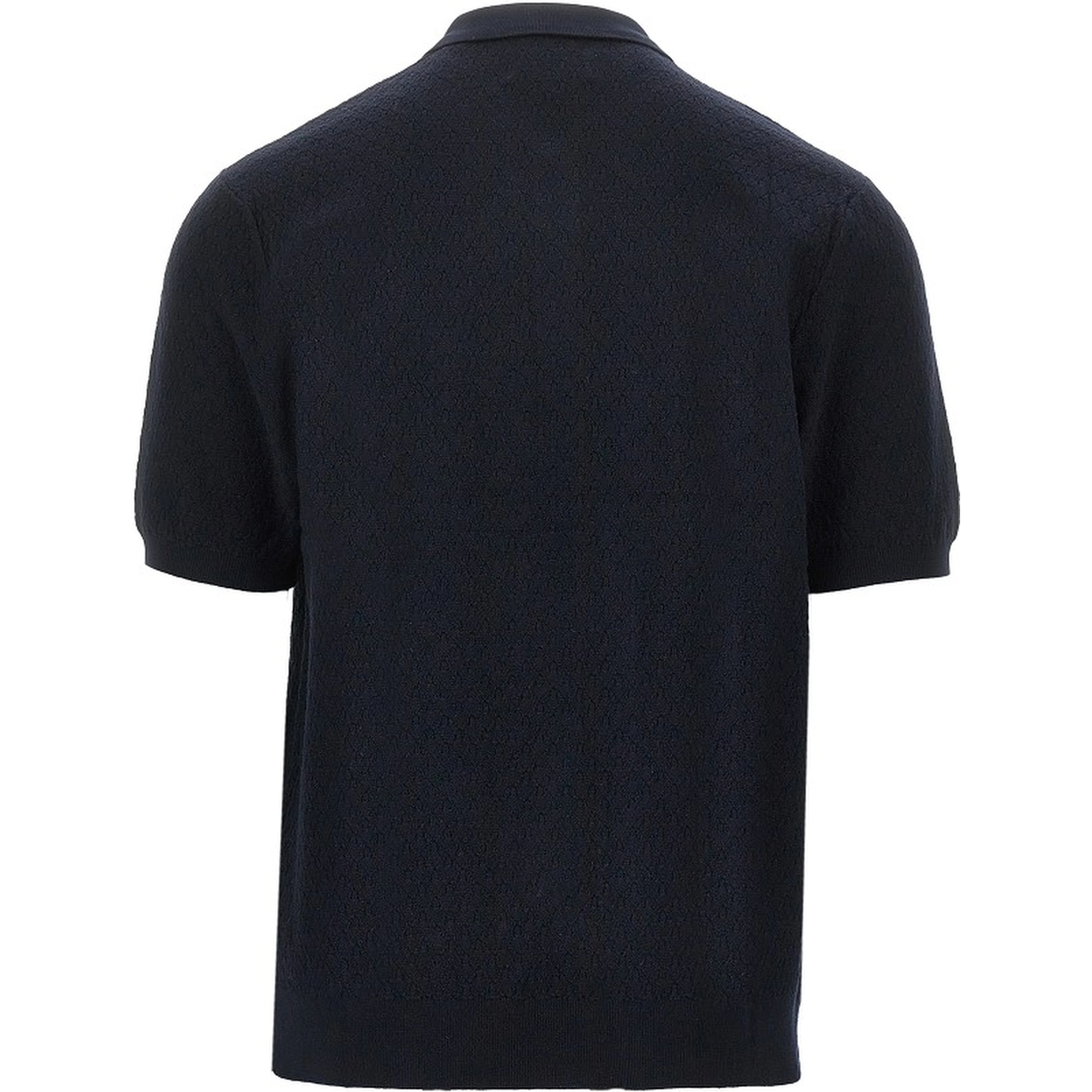 'Naples' jacquard knit polo shirt