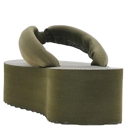 Rubber thong slides with Eagle logo