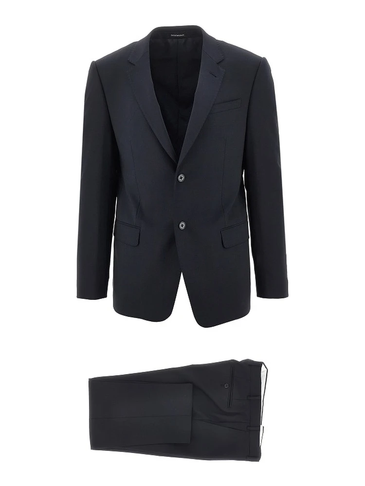 Stretch wool 'M Line' tailored suit