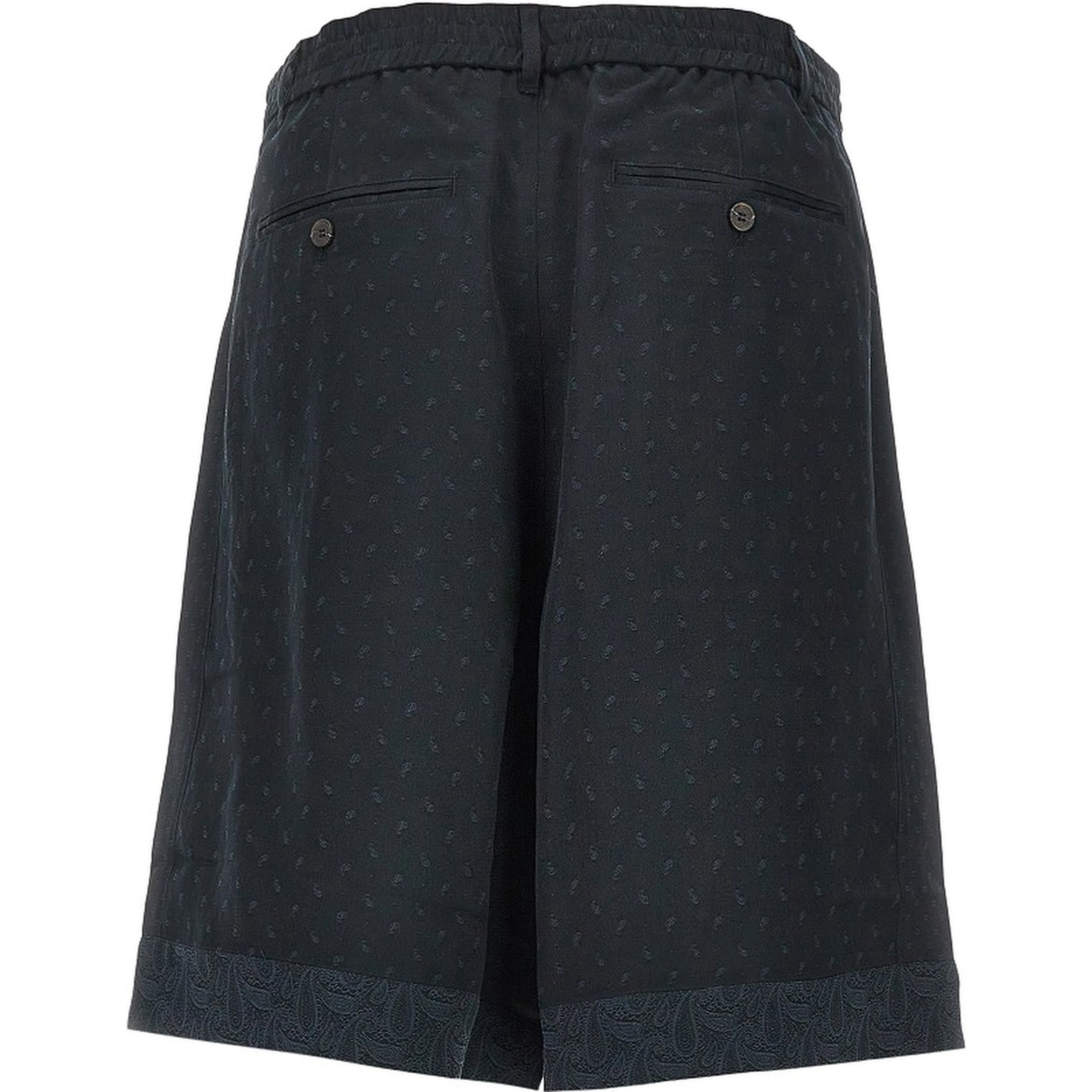 Jacquard Paisley fabric shorts