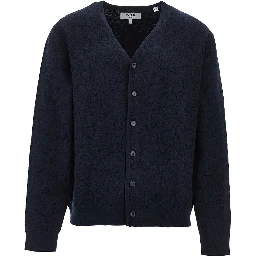 'Alban' jacquard knit cardigan
