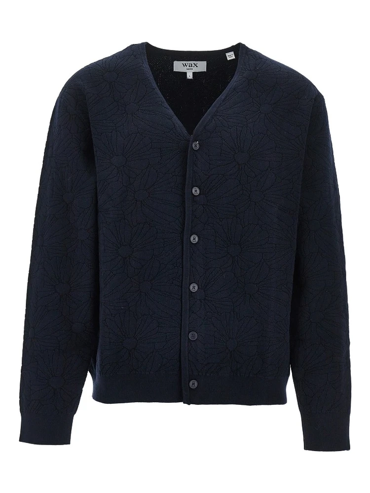 'Alban' jacquard knit cardigan