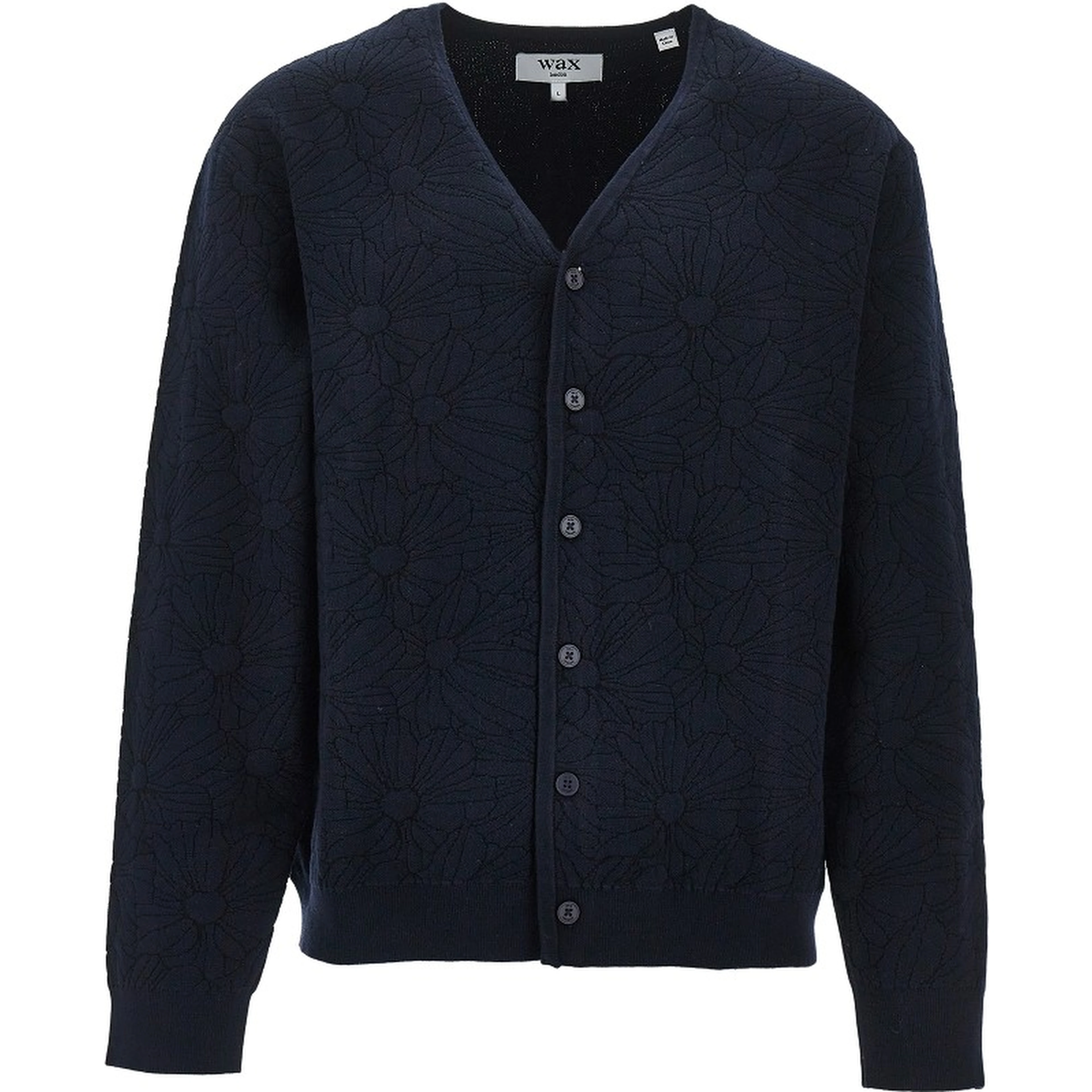 'Alban' jacquard knit cardigan