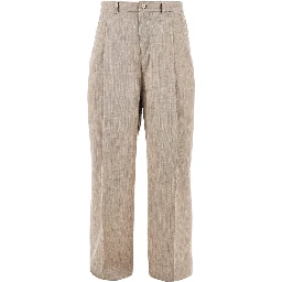 'Midas' melangé viscose pants