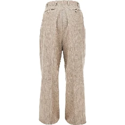 'Midas' melangé viscose pants