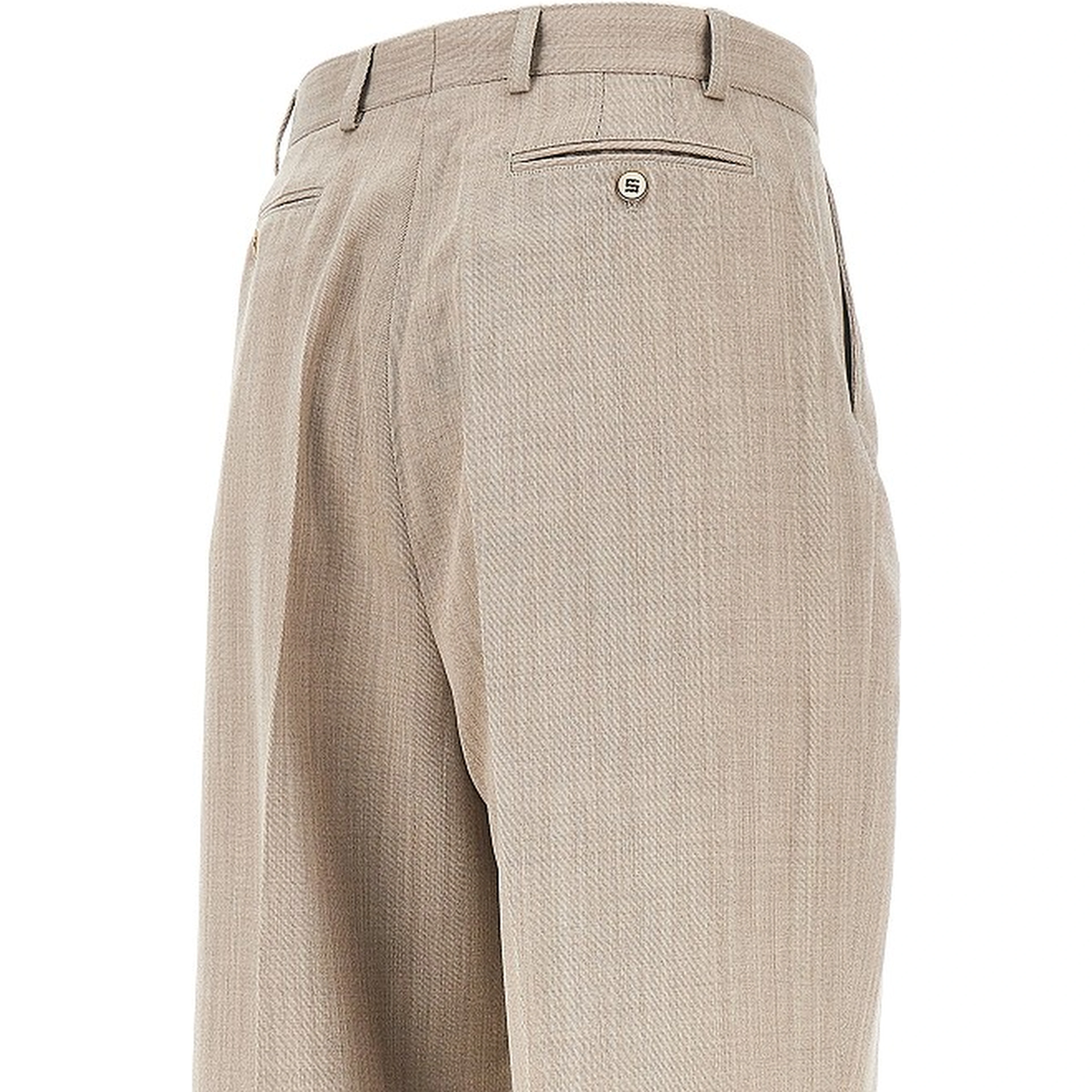 'Midas' melangé viscose pants