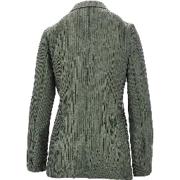 Textured taffetà single-breasted jacket