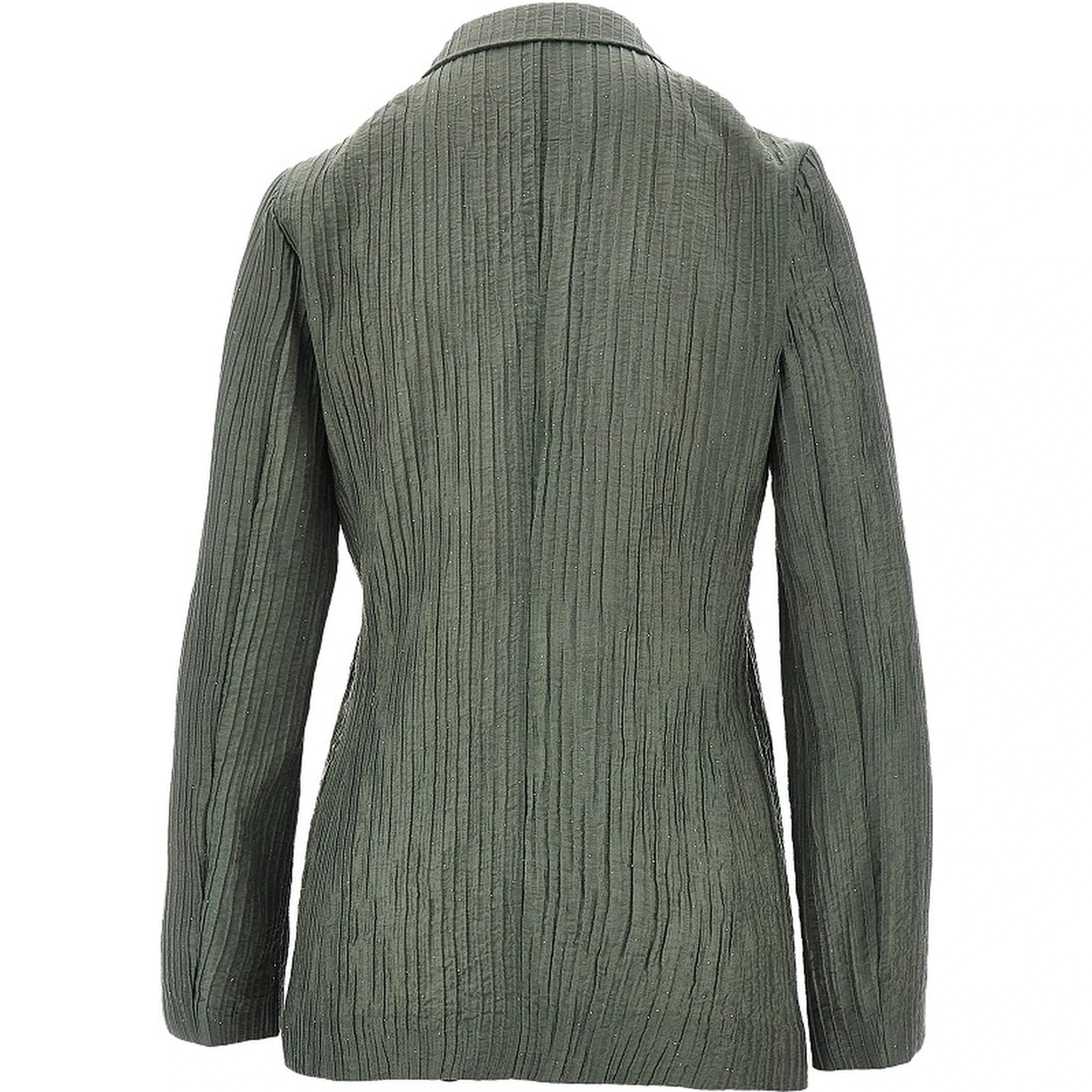 Textured taffetà single-breasted jacket