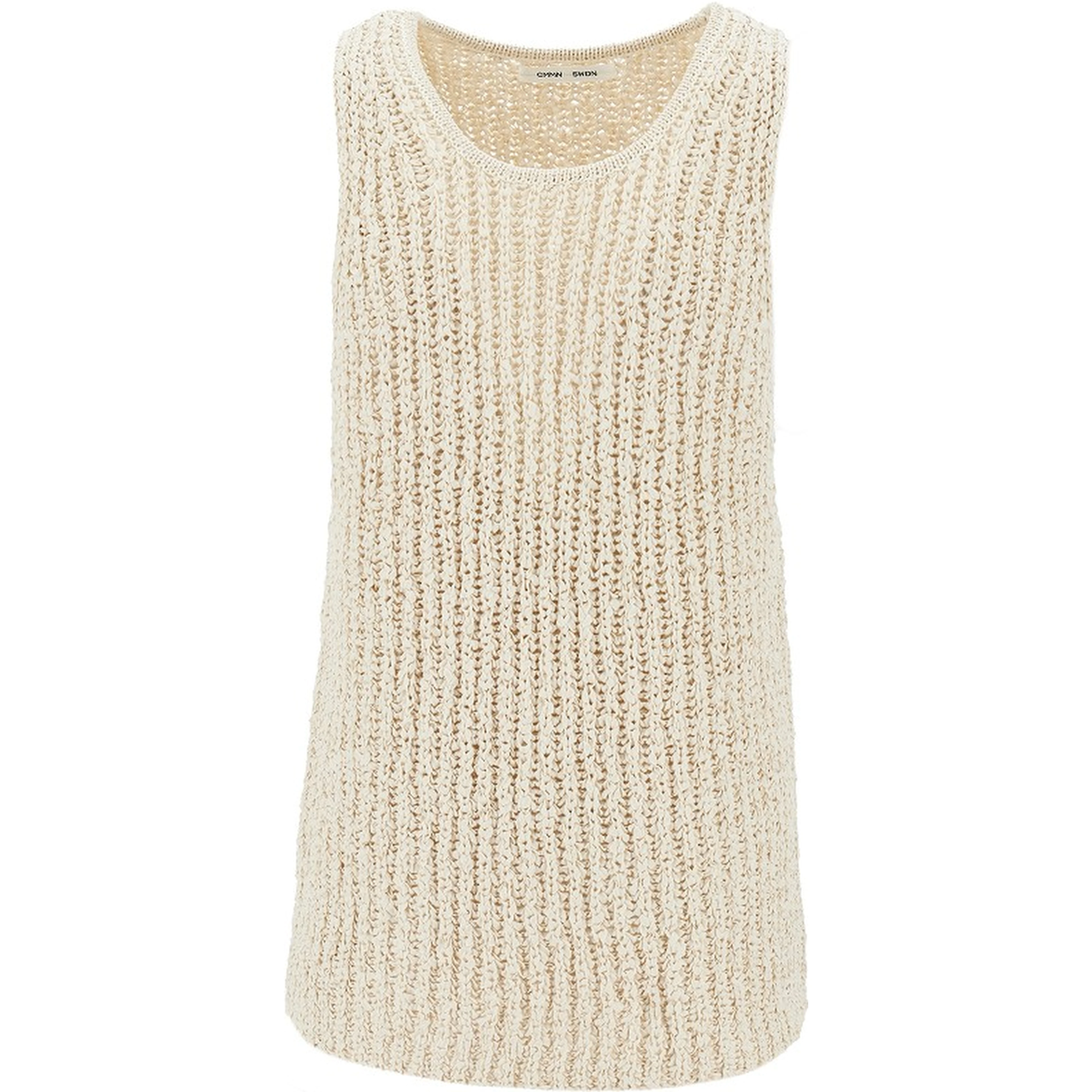 'Eli' woven knitted cotton tank top