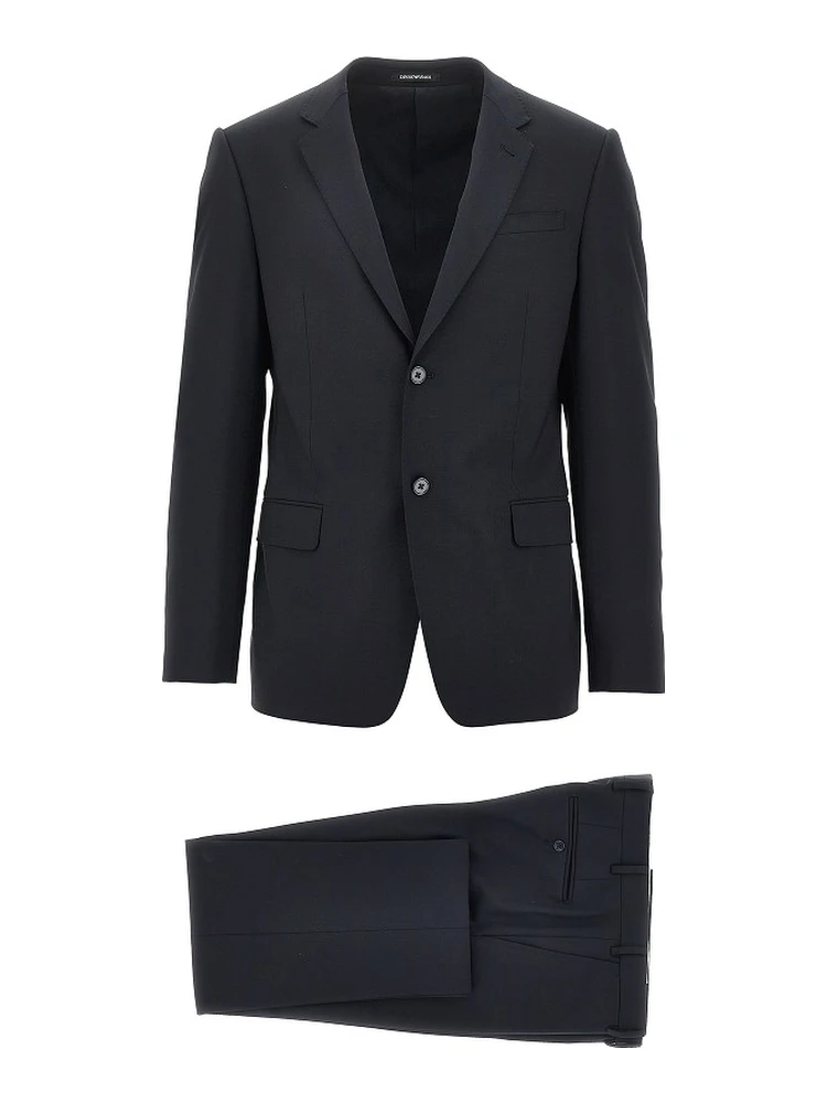 Stretch wool 'M Line' tailored suit