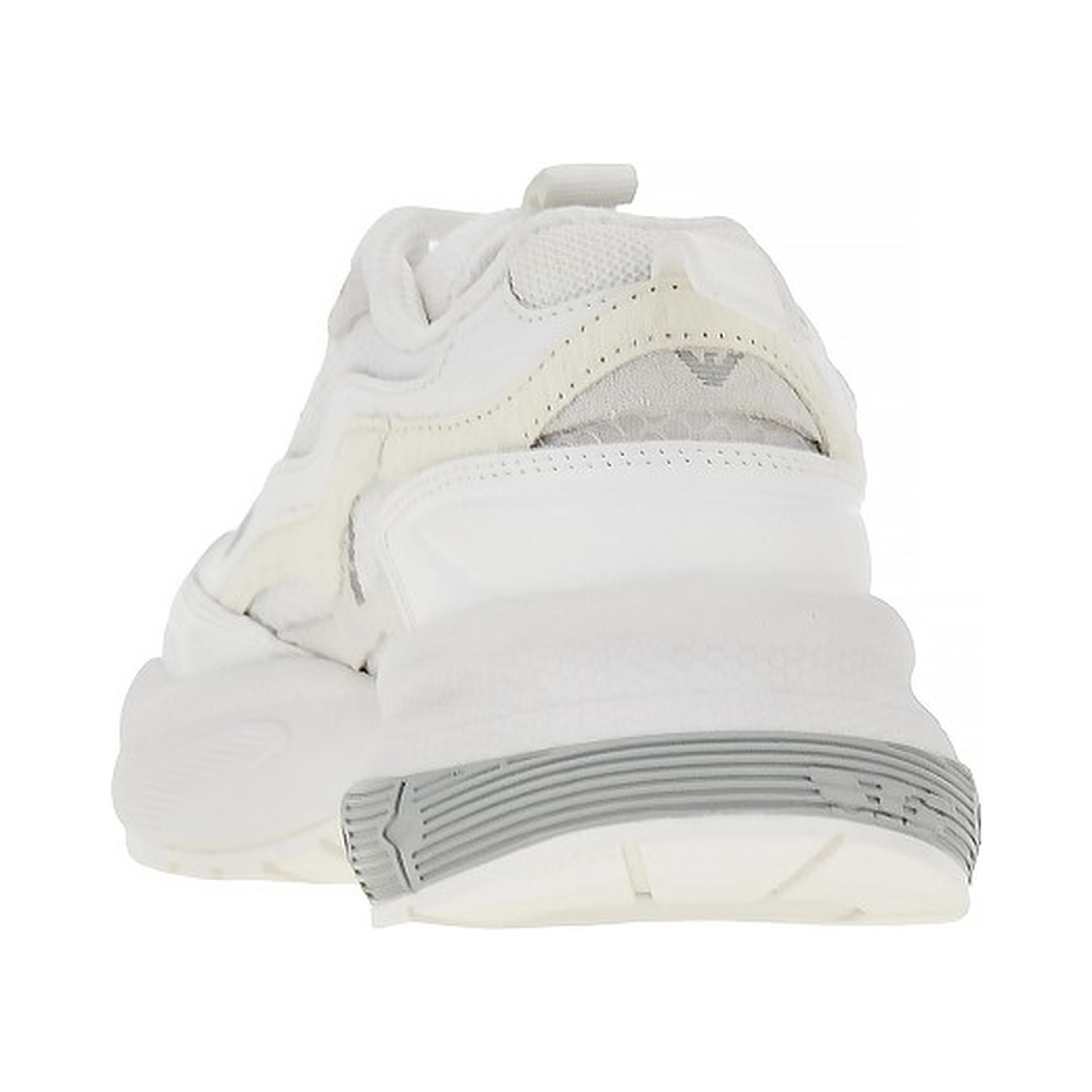 Mesh sneakers with leather details