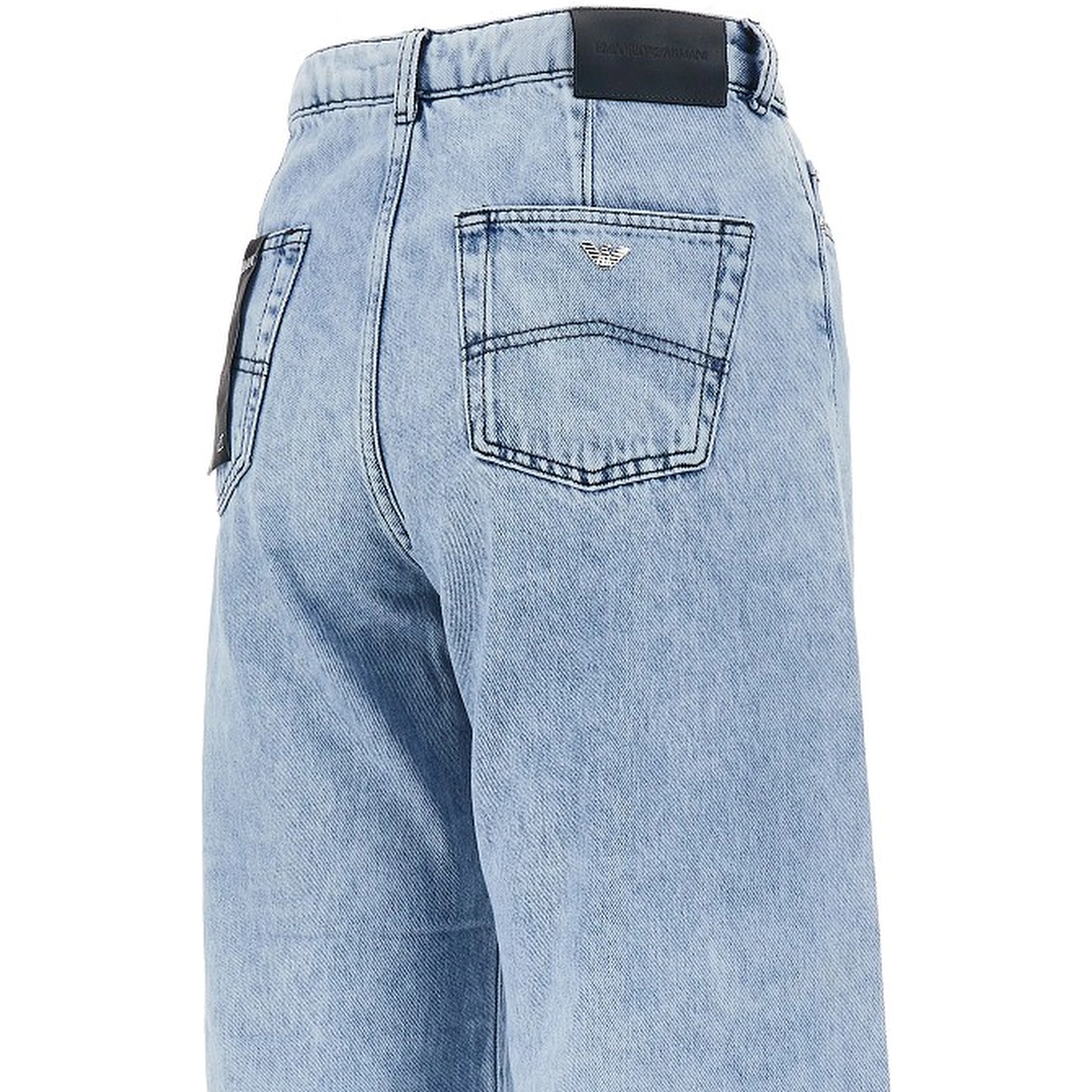 'J33' frayed denim pants