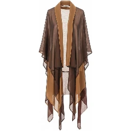 Silk chiffon dust coat
