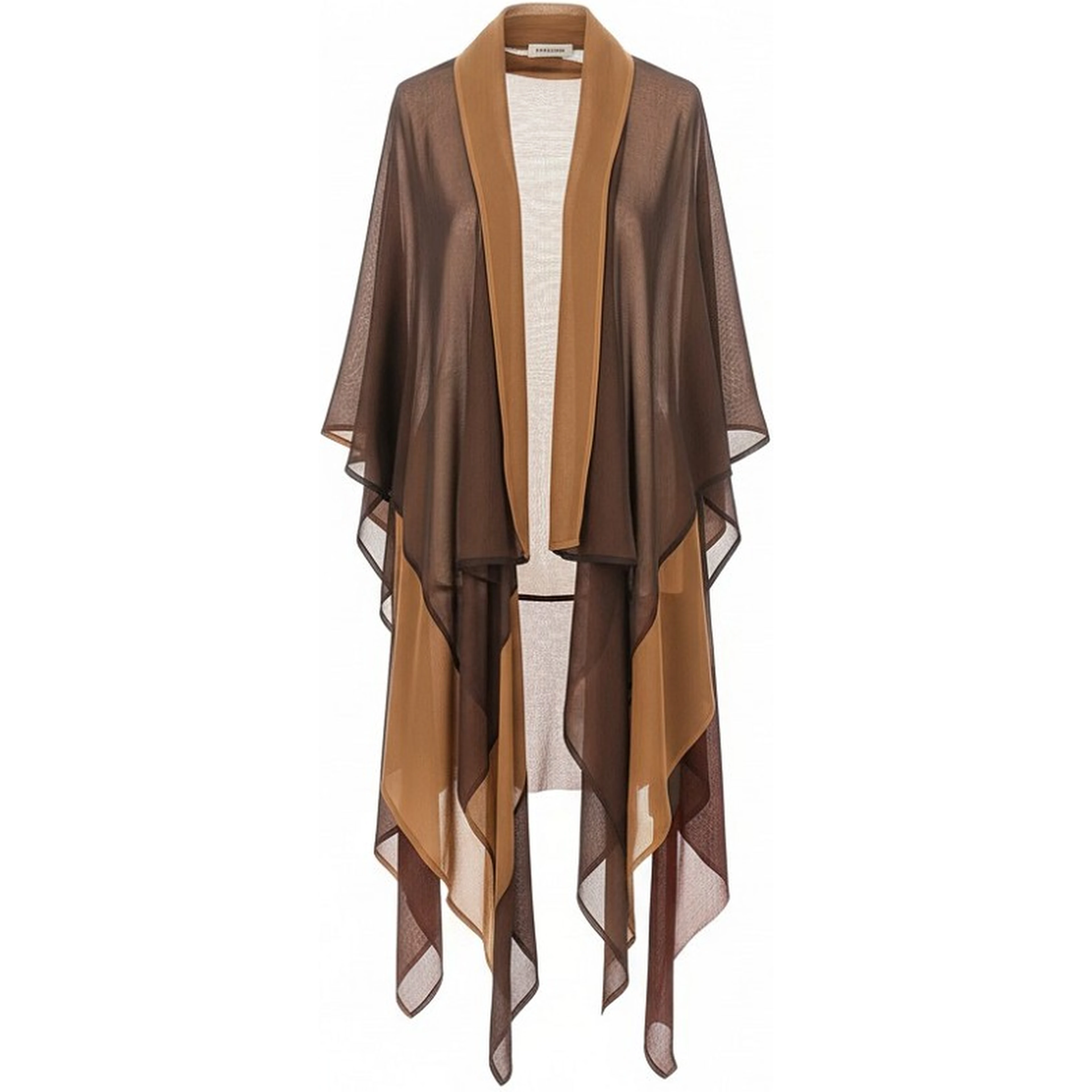 Silk chiffon dust coat