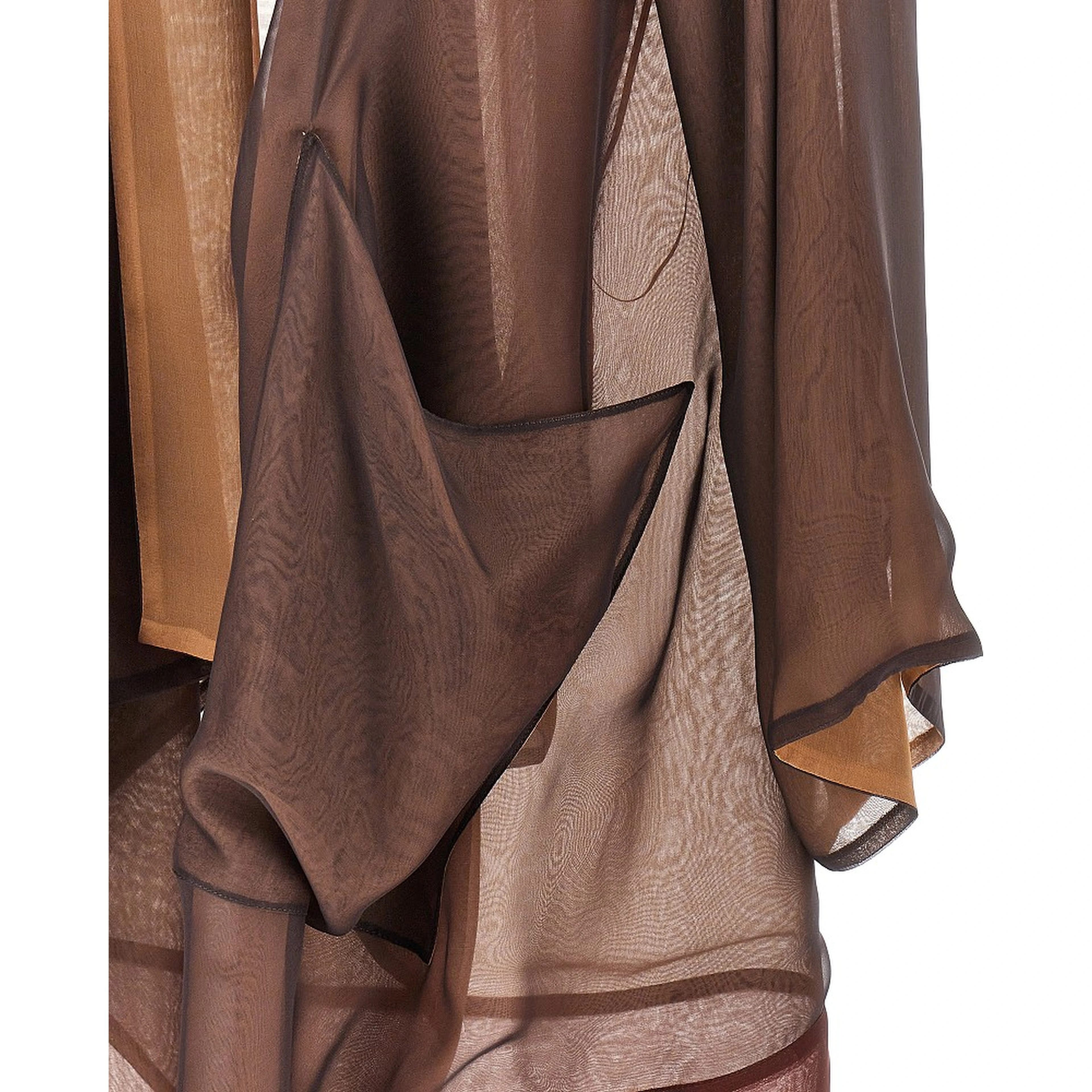 Silk chiffon dust coat