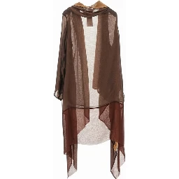 Silk chiffon dust coat