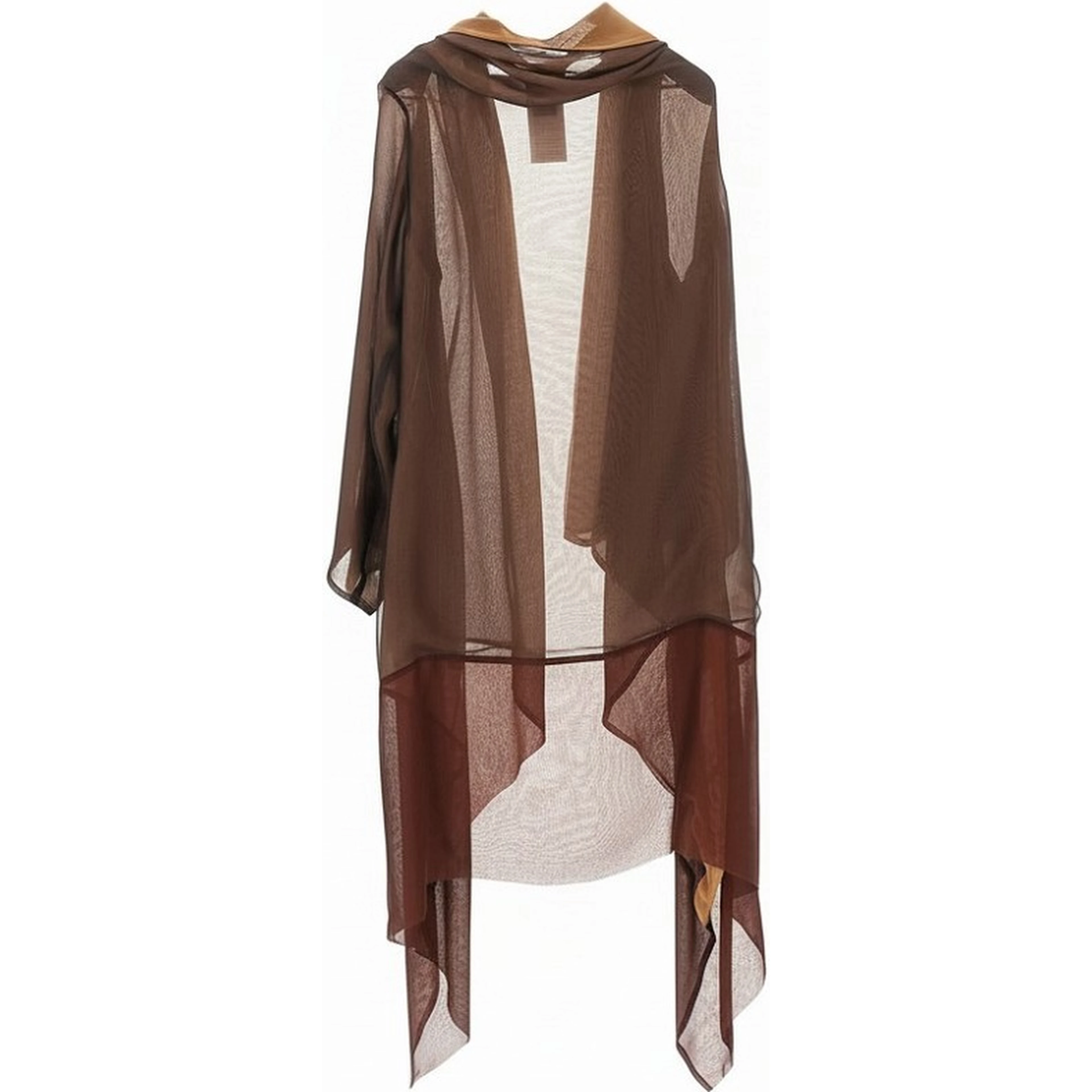 Silk chiffon dust coat