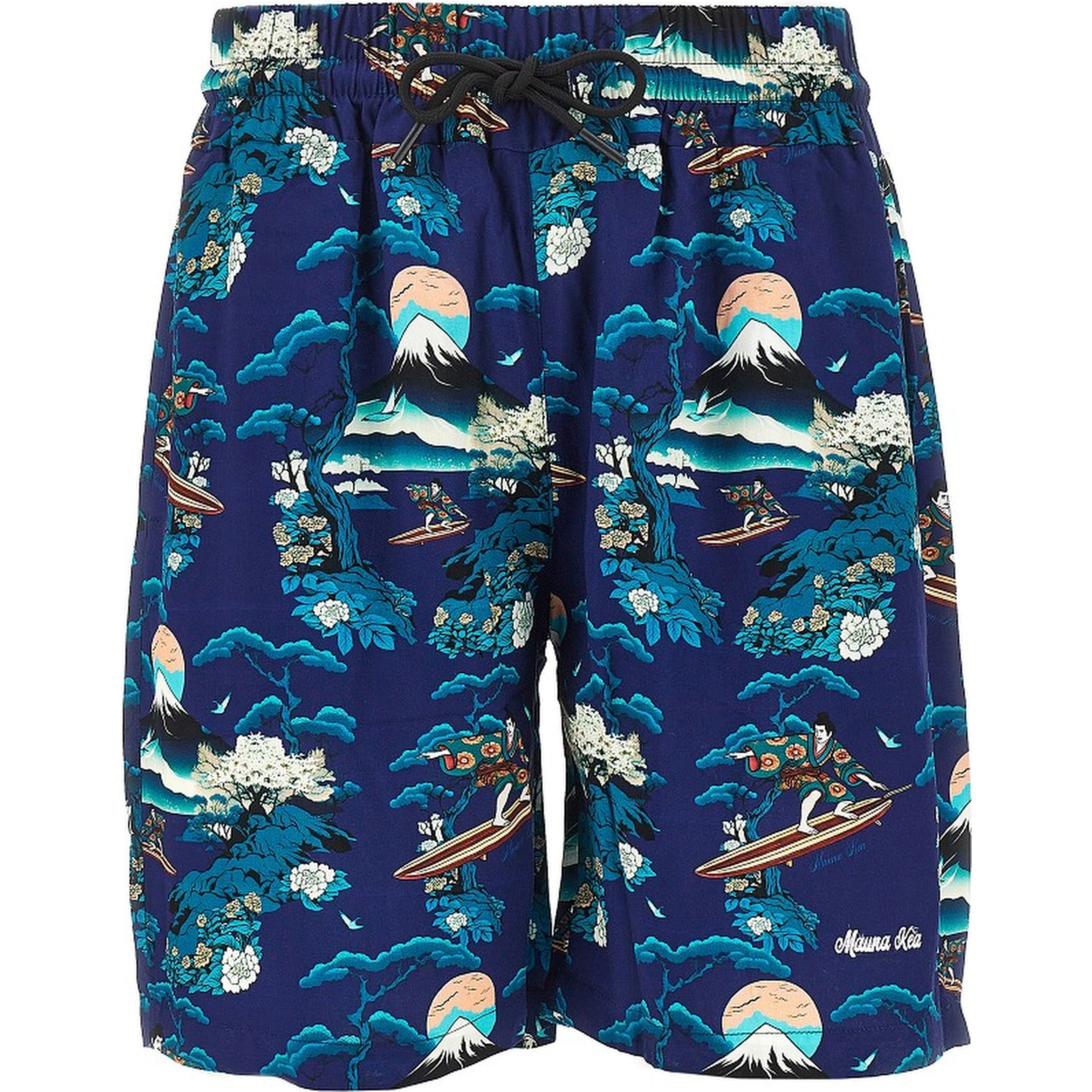 Printed viscose shorts