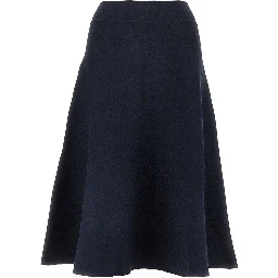 'July' knitted midi skirt
