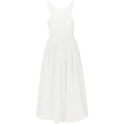 Poplin midi dress