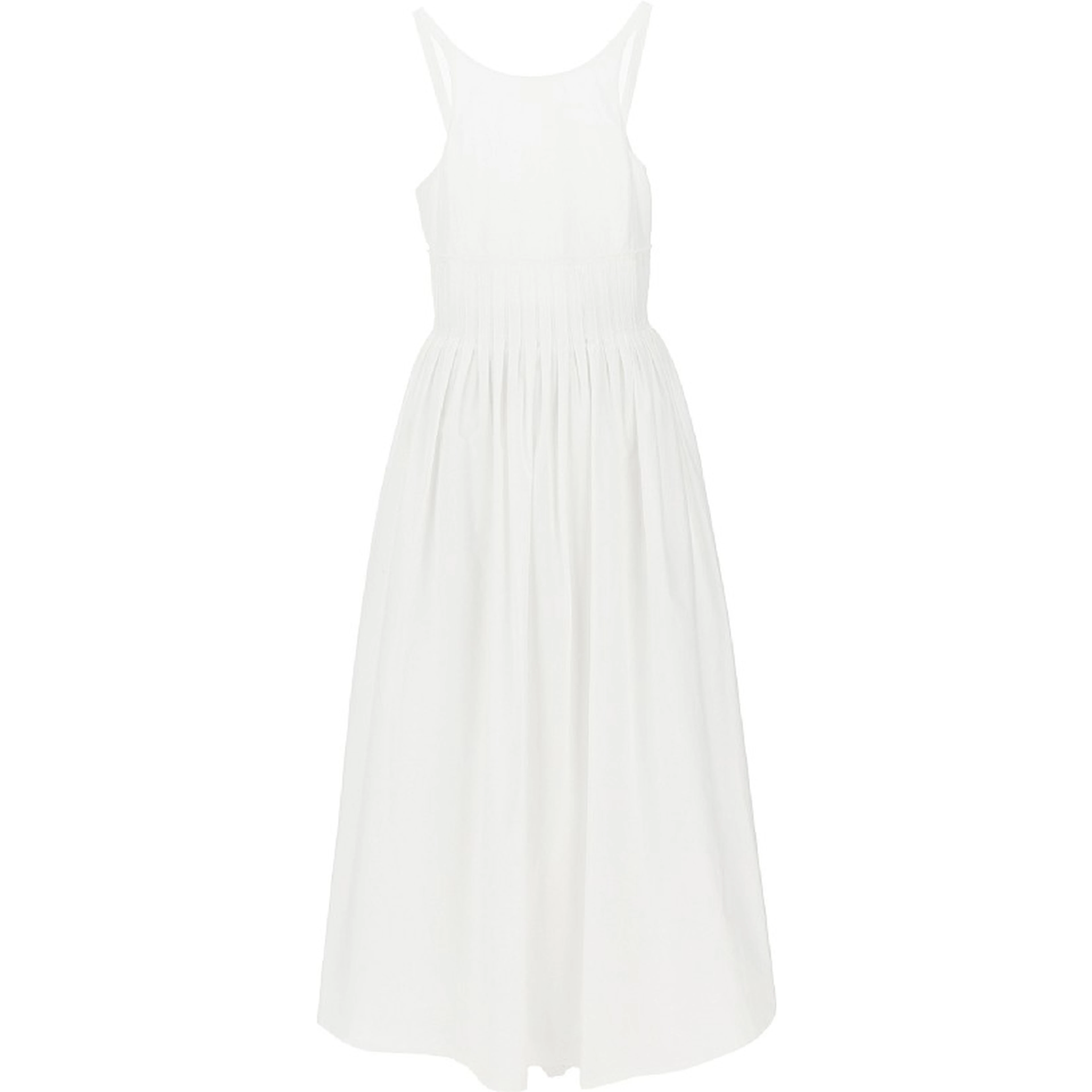 Poplin midi dress