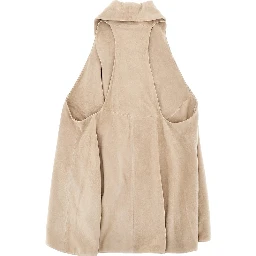 Suede leather vest