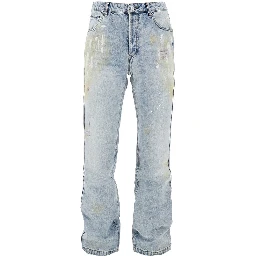 Paint Marked straight leg jeans