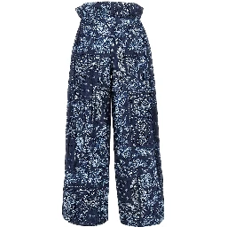 Bandana print chambray pants