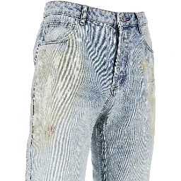 Paint Marked straight leg jeans