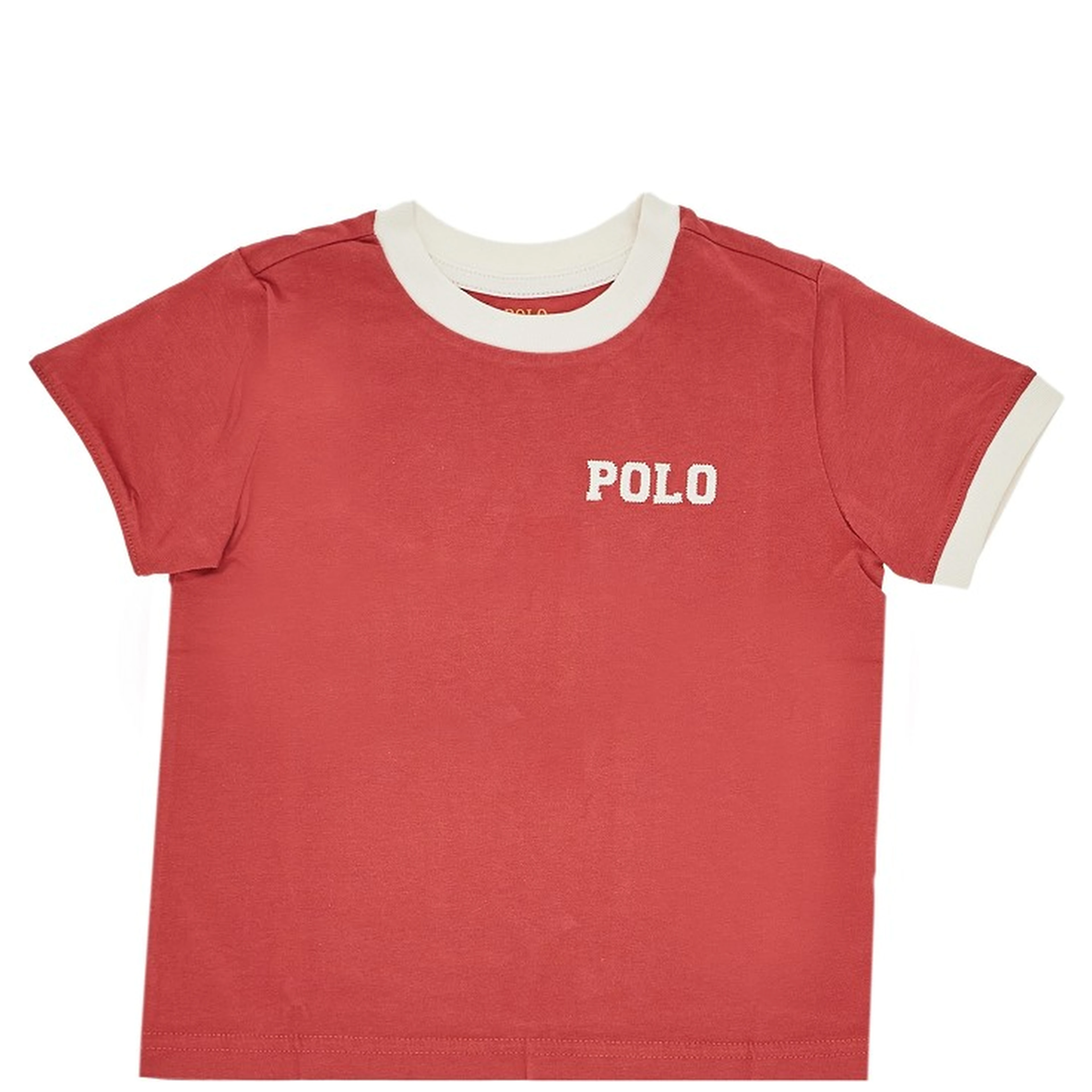 Jersey T-shirt with logo embroidery