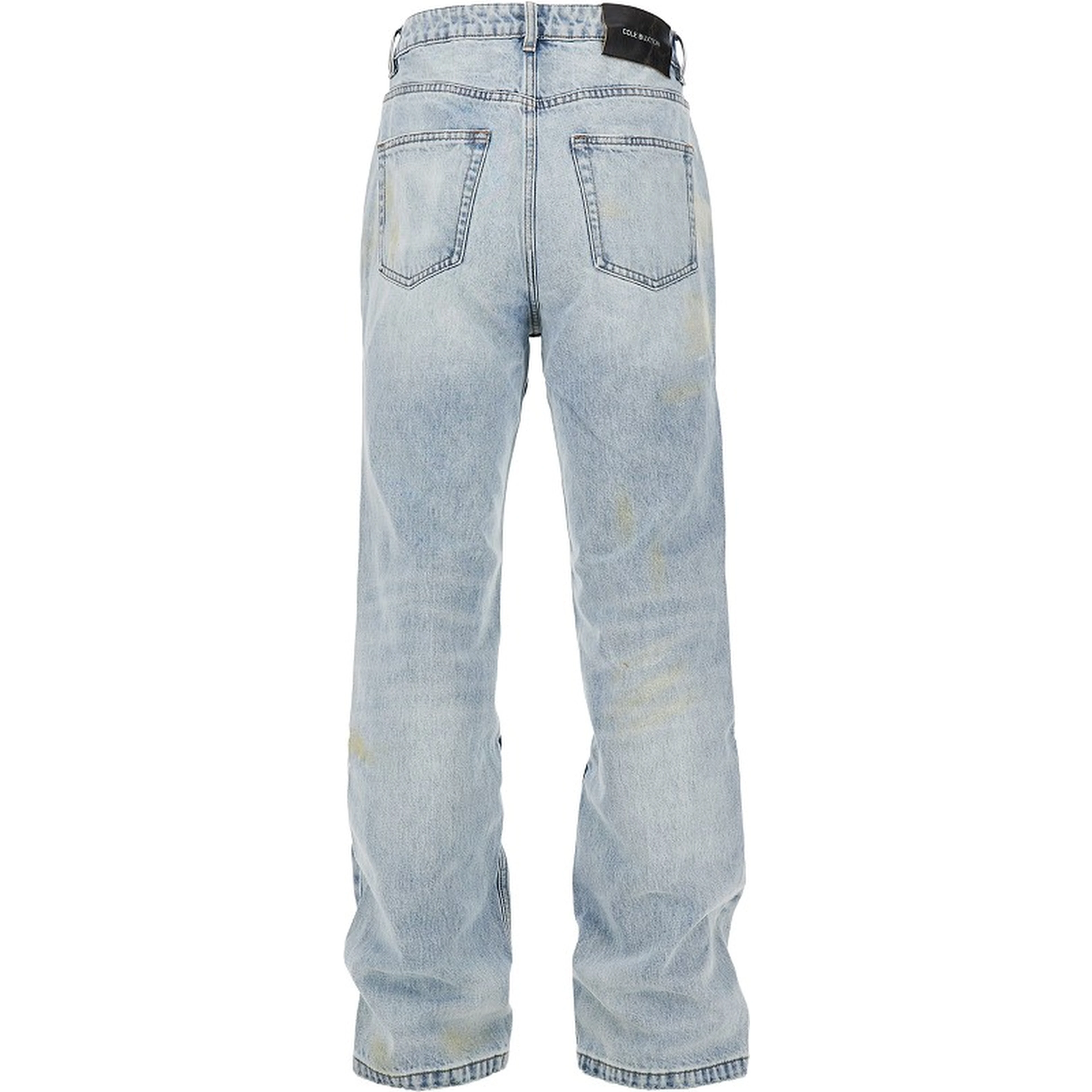Paint Marked straight leg jeans