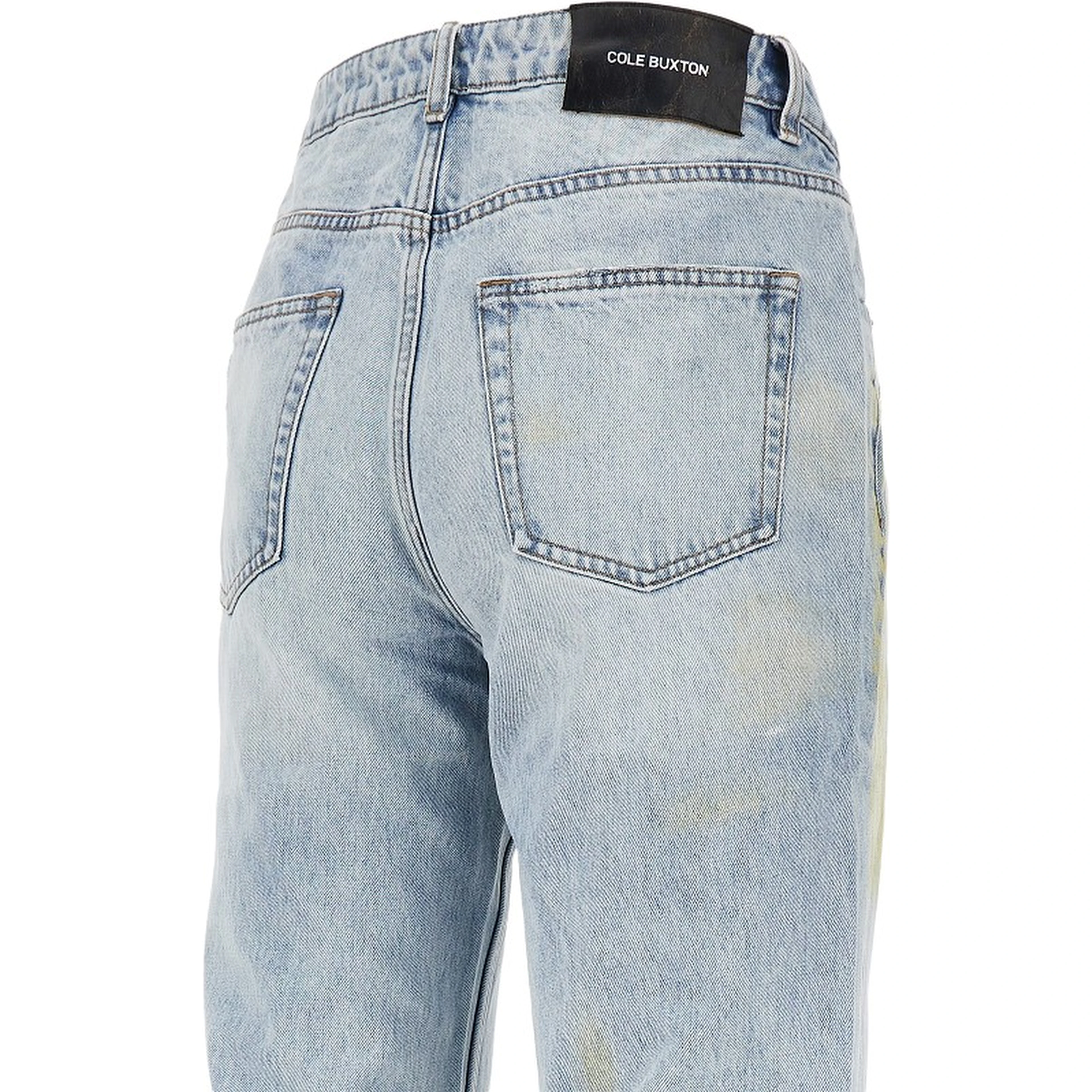 Paint Marked straight leg jeans