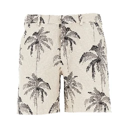 Palma print ripstop shorts