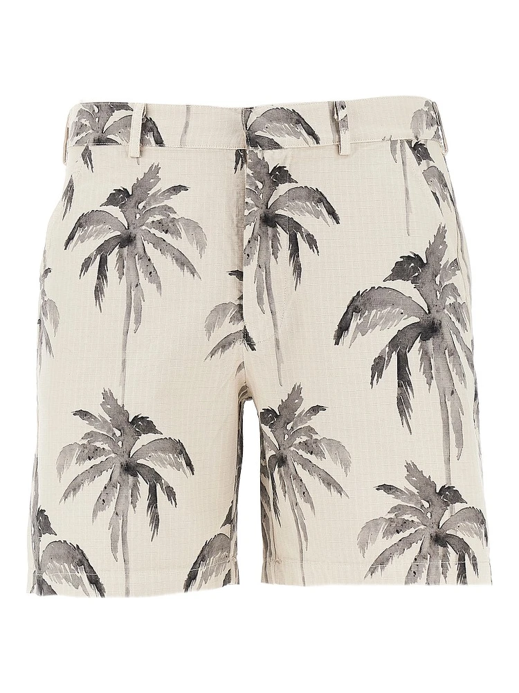 Palma print ripstop shorts