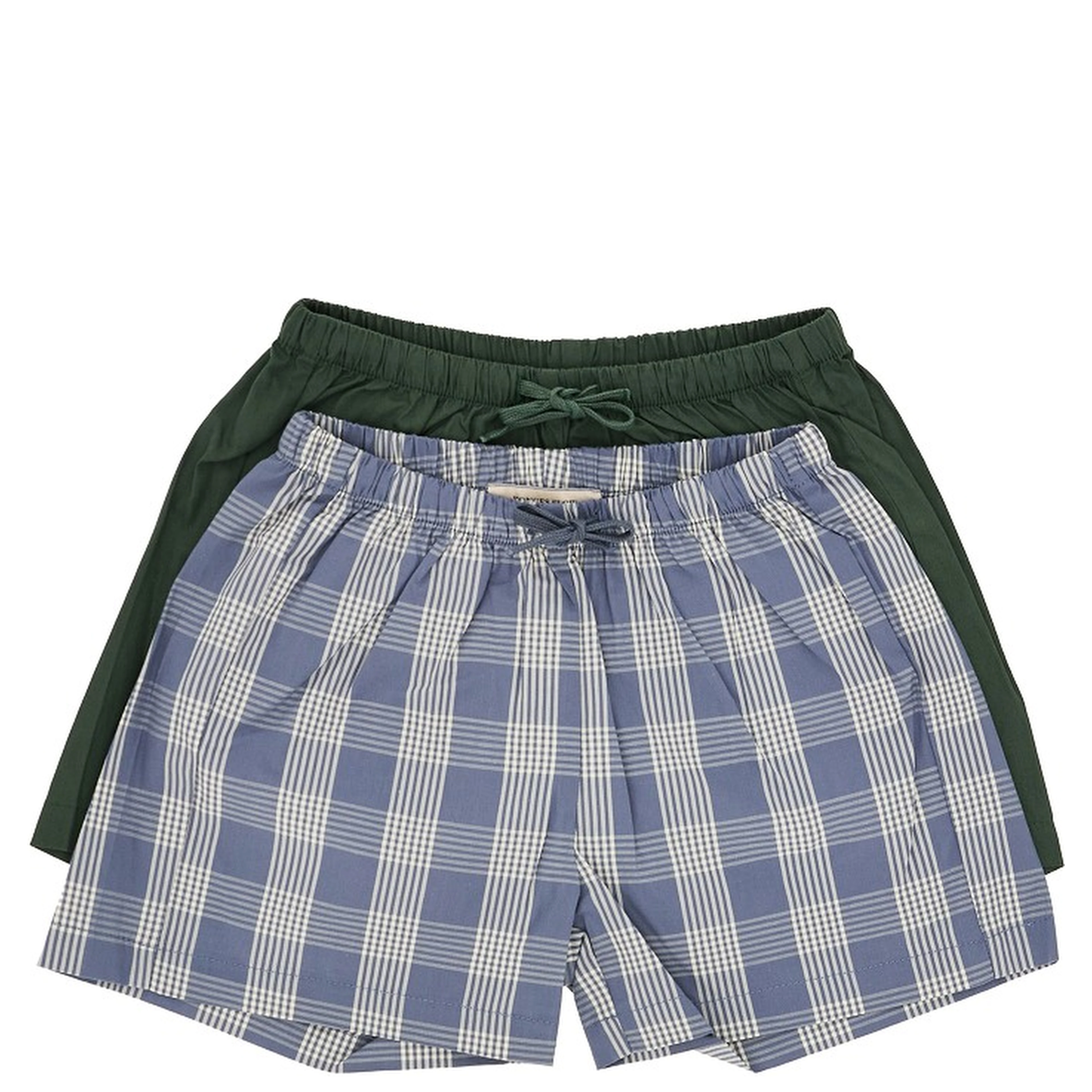 2-pack organic cotton shorts