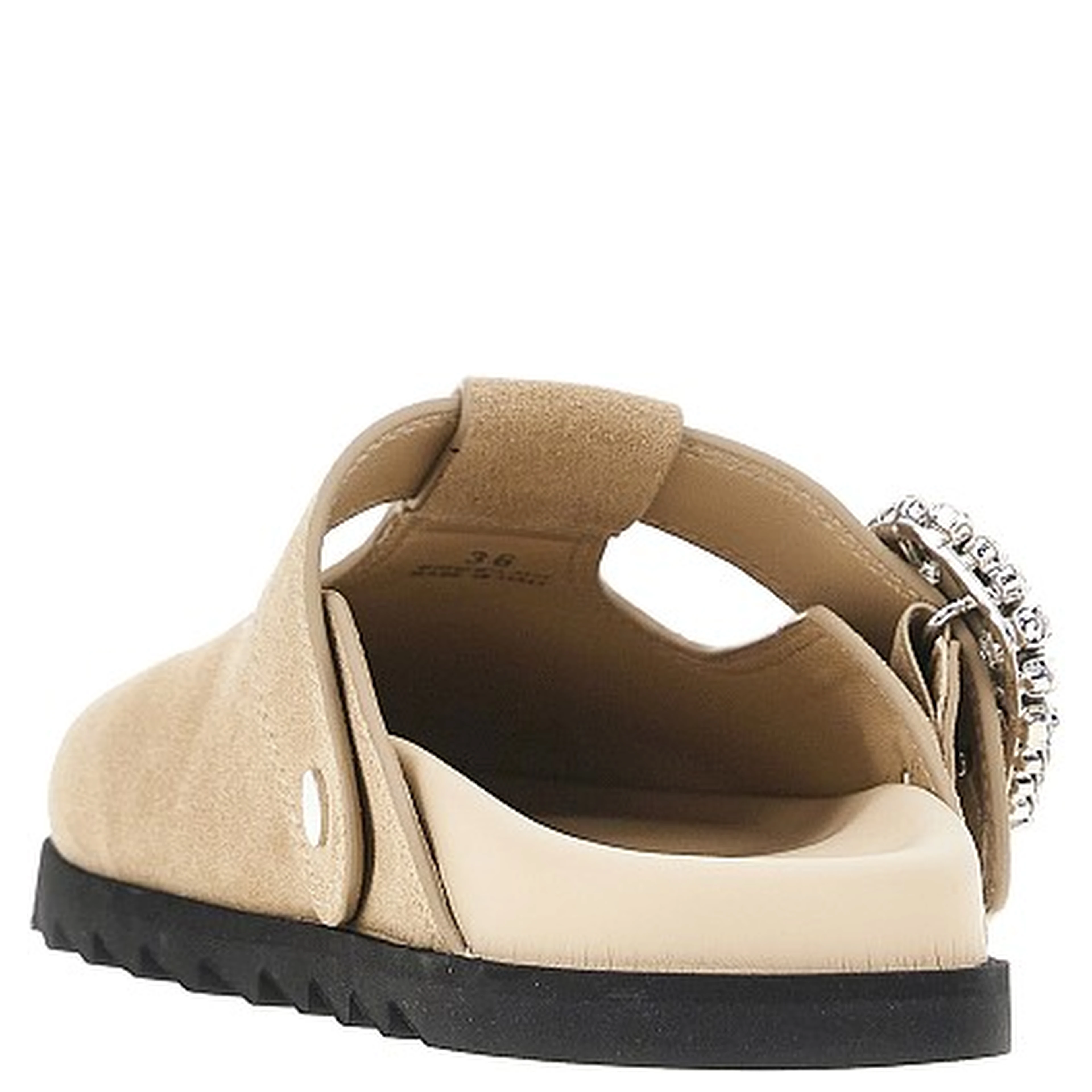 'Slidy Viv'' suede leather mules