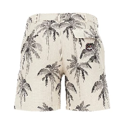 Palma print ripstop shorts