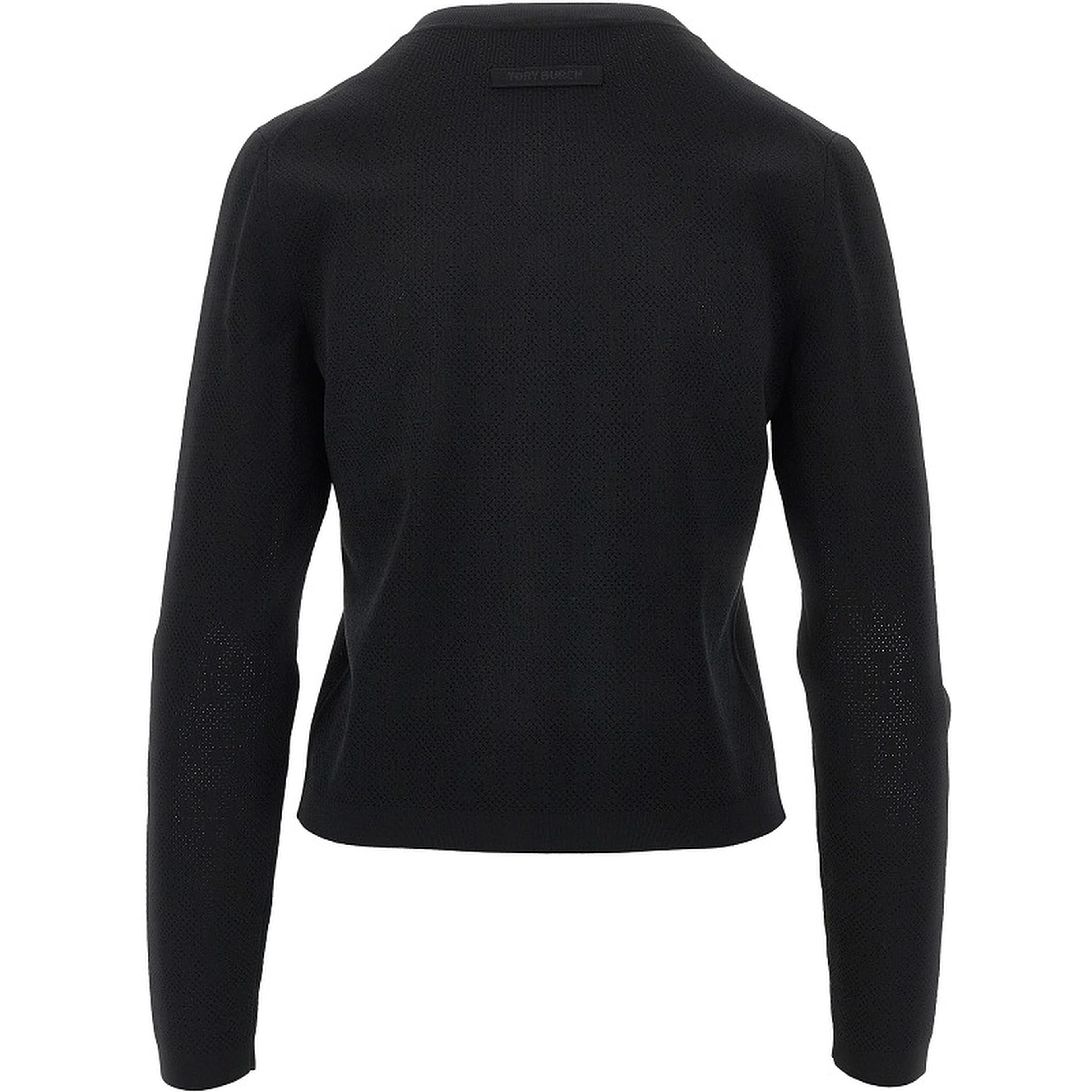 T Monogram pointelle knit cardigan