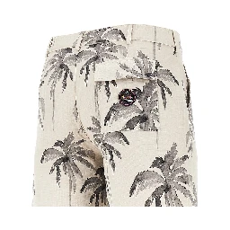 Palma print ripstop shorts