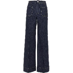 'Alina' wide leg jeans