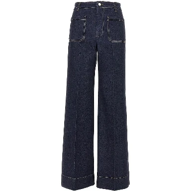'Alina' wide leg jeans