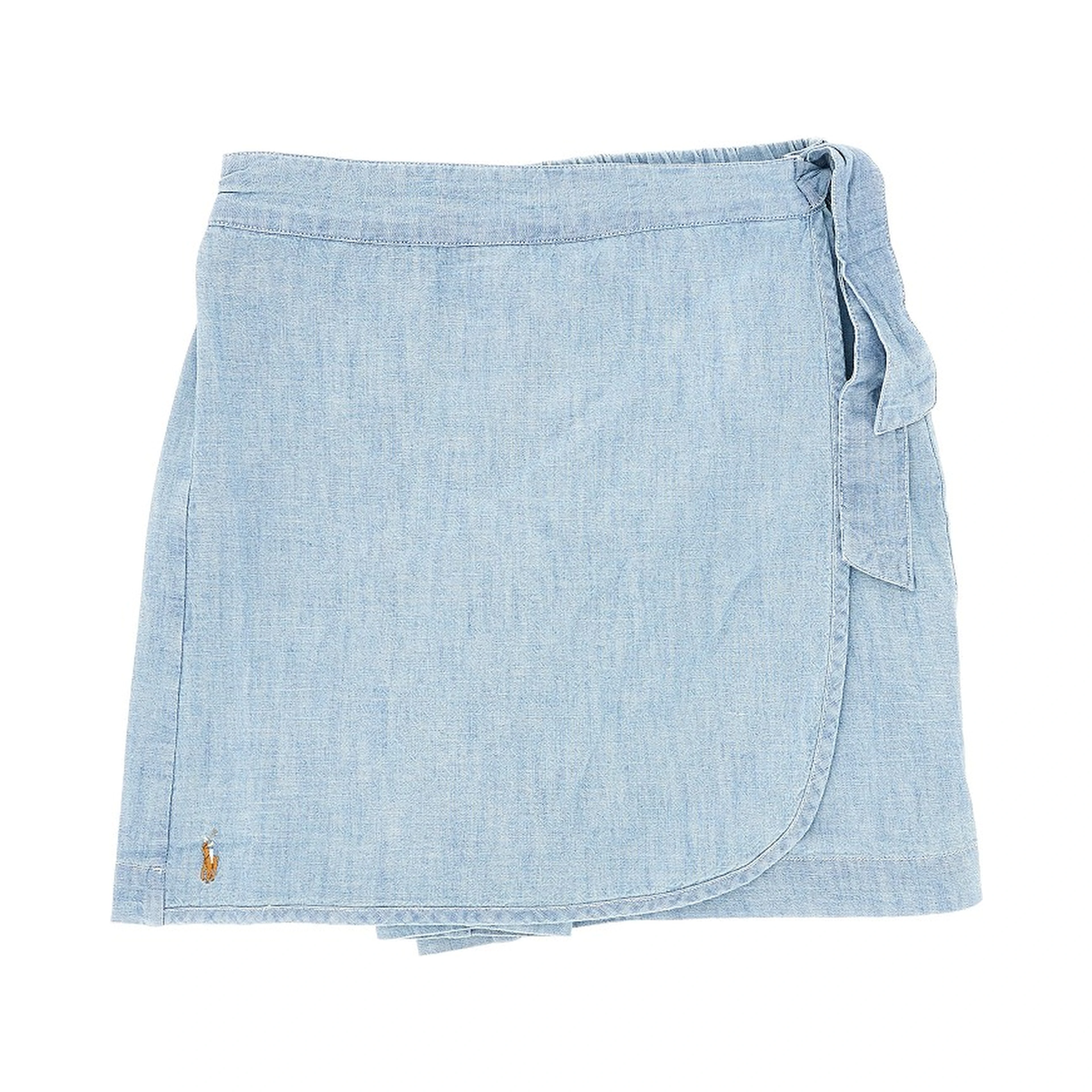 Light denim skort
