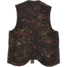Printed cupro vest
