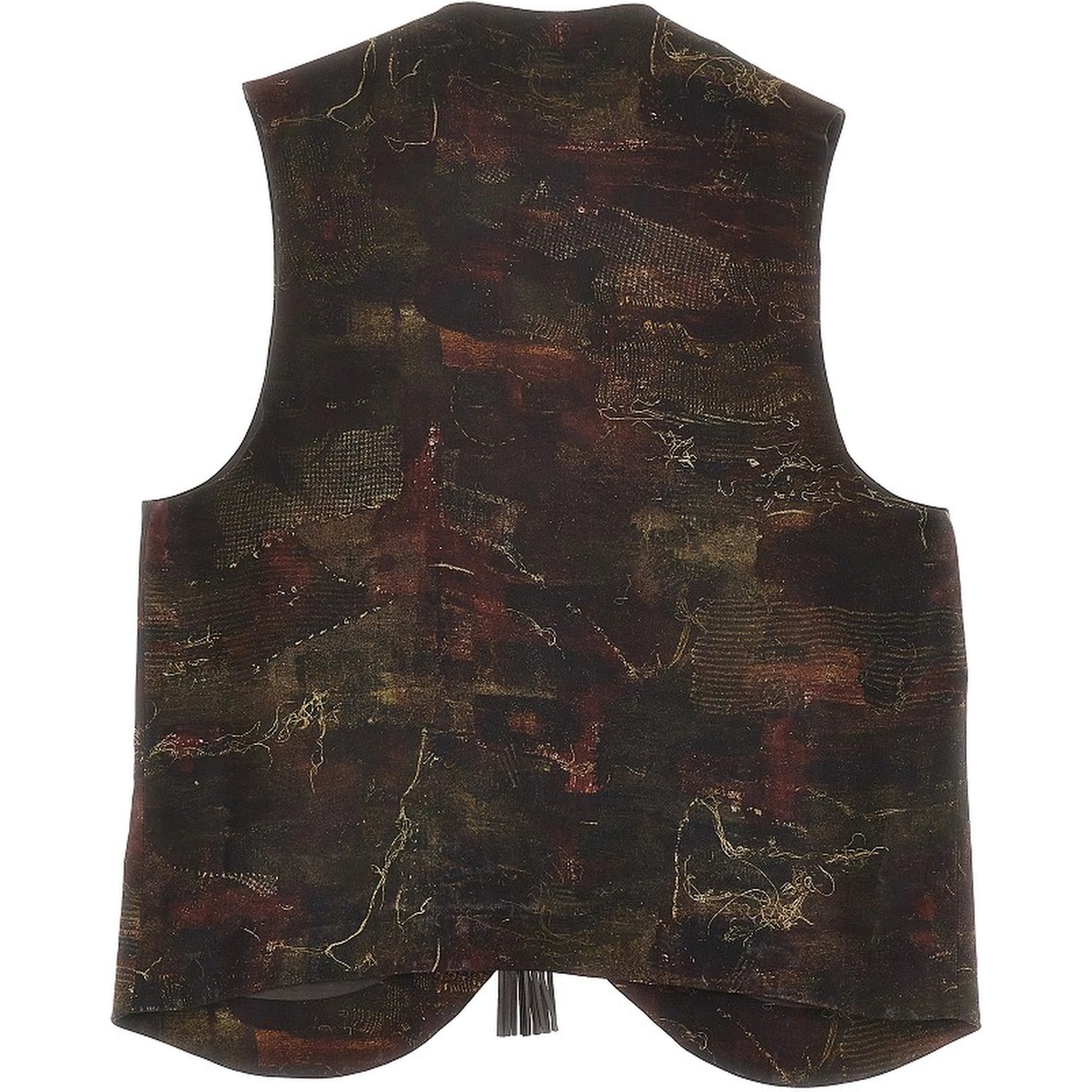 Printed cupro vest
