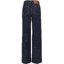 'Alina' wide leg jeans