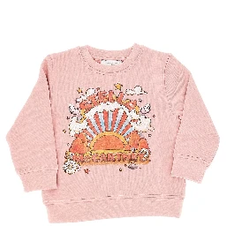 Graphic logo print crewneck sweatshirt
