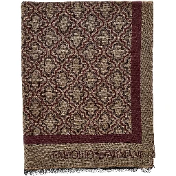 Viscose and modal scarf with jacquard motif