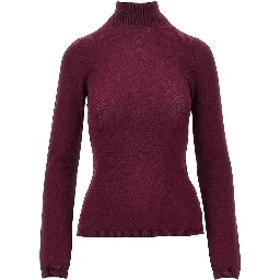 Wool sweater with back slash